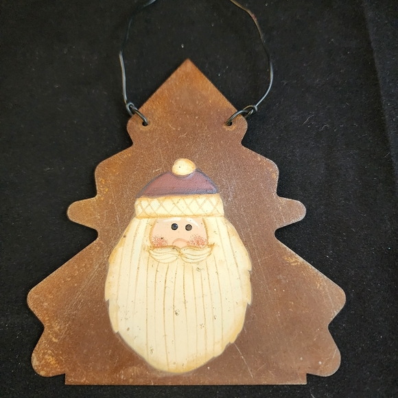 Set of 3 Rustic Country Metal Christmas Ornaments - Picture 8 of 11